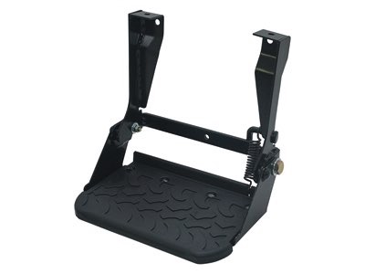 Black folding side step